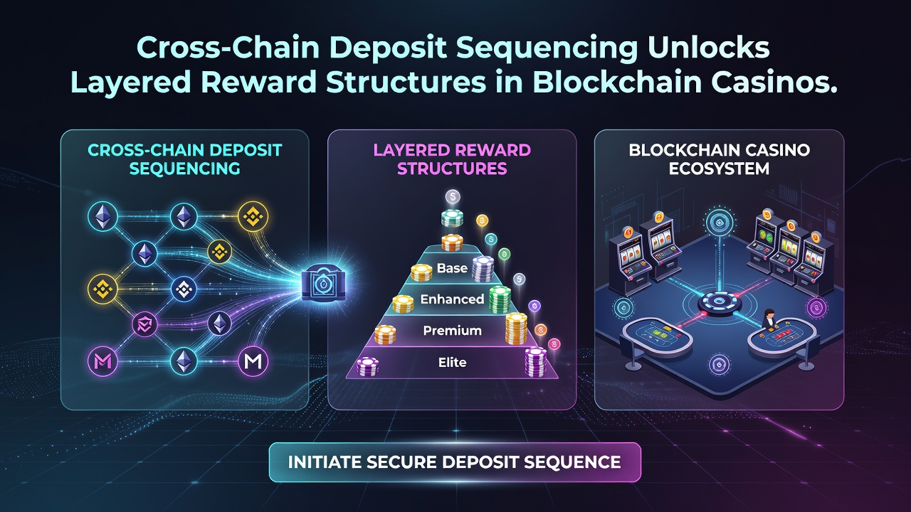 Darstellung von gestaffelten Belohnungsstrukturen durch sequenzielle Cross-Chain-Einzahlungen
