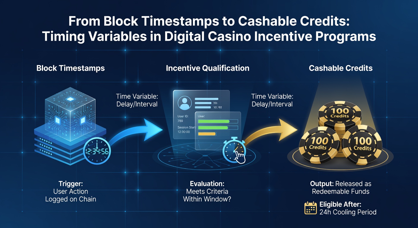Darstellung von Timing-Variablen bei Casino-Boni und Auszahlungen