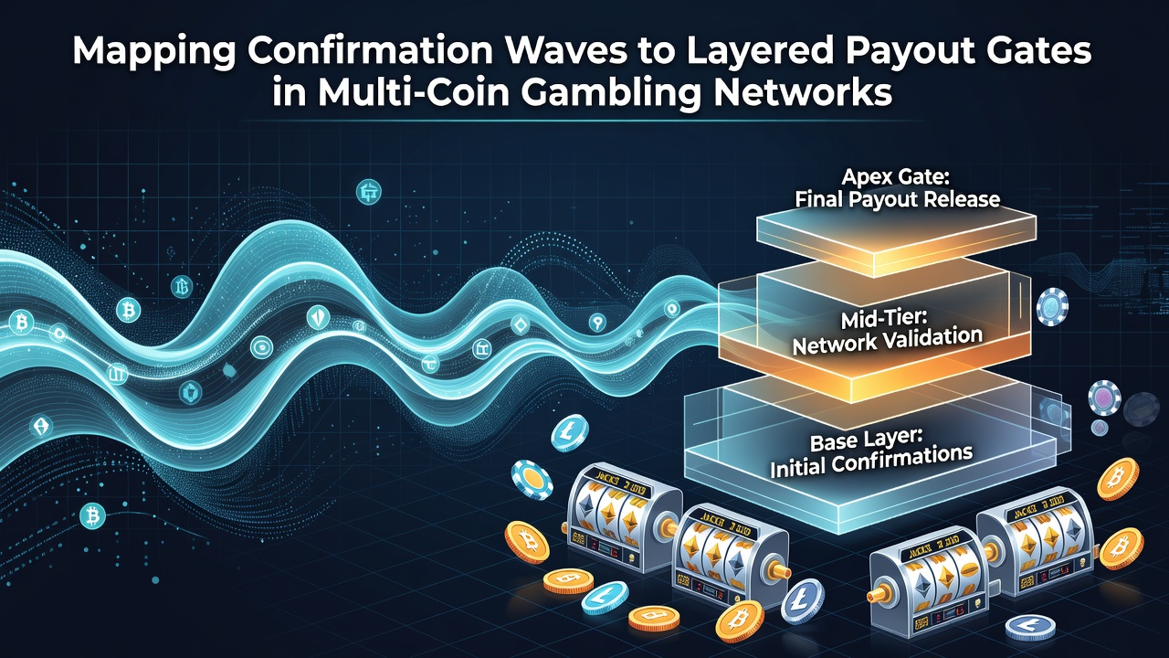 Darstellung gestaffelter Payout-Gates und Wellen-Mappings in Krypto-Glücksspielumgebungen