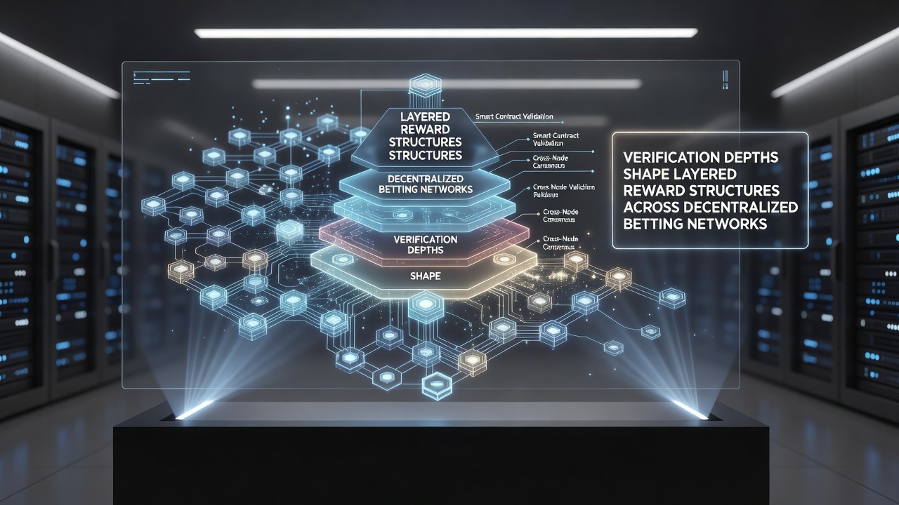 Illustration von Ledger-Synchronisation und gestaffelten Belohnungen in dezentralen Netzwerken